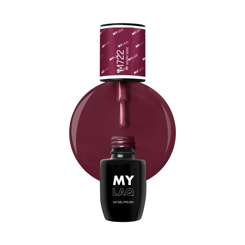 Lakier Hybrydowy MyLaq M722 My Warm Wine 5ml