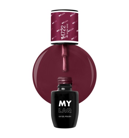 Lakier Hybrydowy MyLaq M722 My Warm Wine 5ml