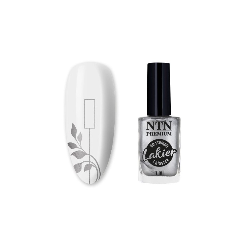 Lakier do Stempli NTN Premium nr.91 Srebrny 7ml