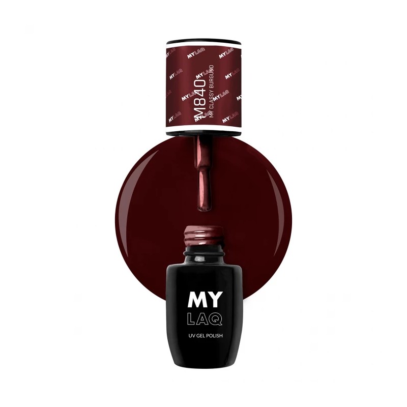 Lakier Hybrydowy MyLaq M840 My Classy Burgundy 5ml