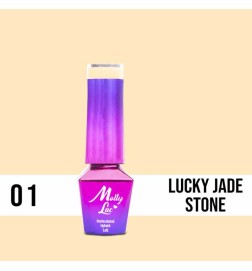 Lakier Hybrydowy MollyLac Glamour Woman Lucky Jade Stone Nr.1 5ml