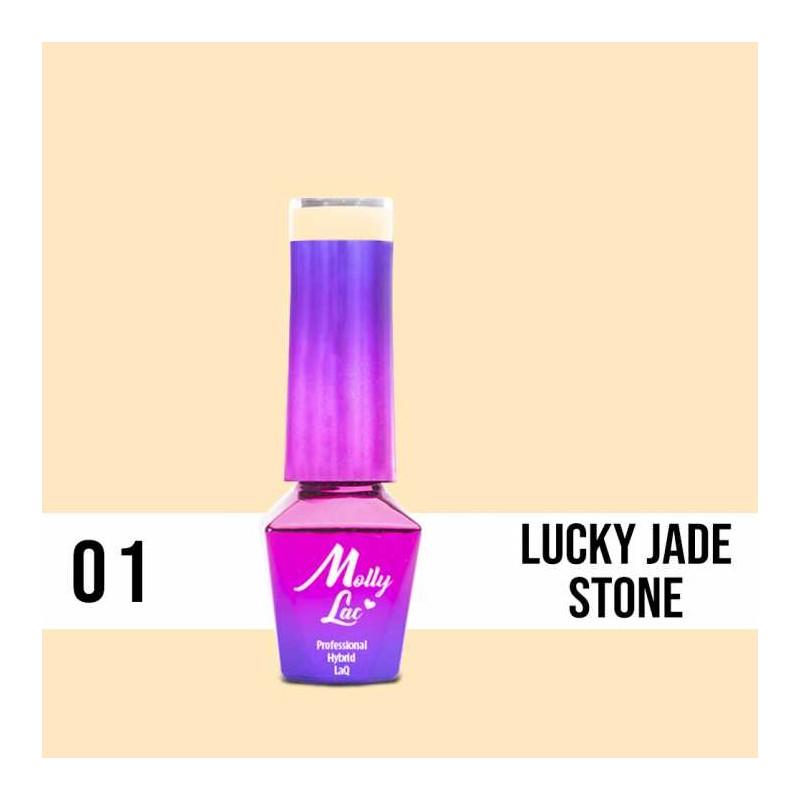 Lakier Hybrydowy MollyLac Glamour Woman Lucky Jade Stone Nr.1 5ml