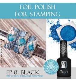 Moyra Lakier Foil Polish 01 Czarny 10 Ml