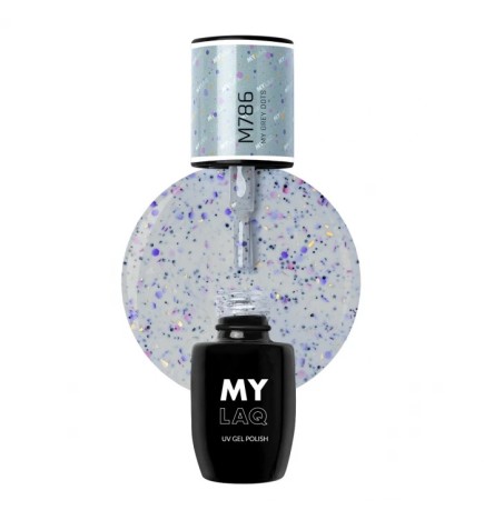 Lakier Hybrydowy MyLaq M786 My Grey Dots 5ml