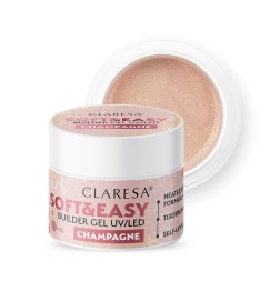 Claresa - Żel budujący SOFT&EASY builder gel champagne 12g