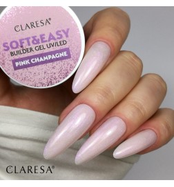 Claresa - Żel budujący SOFT&EASY builder gel pink champagne 12g