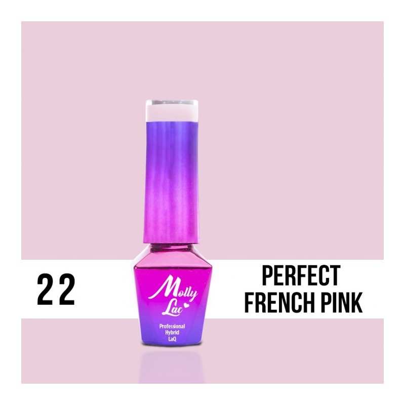 Lakier Hybrydowy MollyLac Wedding - Yes, I do Perfect French Pink Nr.22 5ml