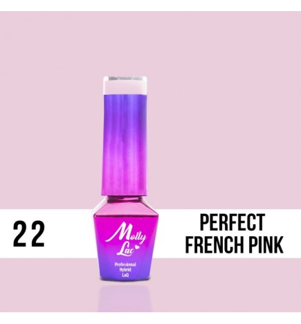 Lakier Hybrydowy MollyLac Wedding - Yes, I do Perfect French Pink Nr.22 5ml