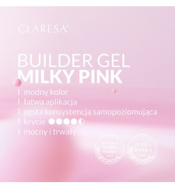 Claresa - Żel Budujący Builder Gel Milky Pink 15 g