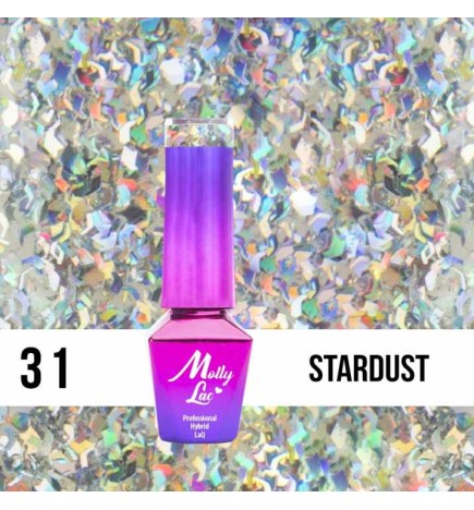 Lakier Hybrydowy MollyLac Queens of Life Stardust Nr.31 5ml