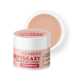 Claresa - Żel budujący SOFT&EASY Builder Gel Light Beige 12g