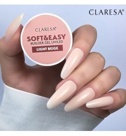 Claresa - Żel budujący SOFT&EASY Builder Gel Light Beige 12g