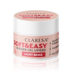 Claresa - Żel budujący SOFT&EASY Builder Gel Light Beige 12g