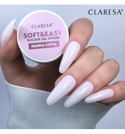 Claresa - Żel budujący SOFT&EASY Builder Gel Panna Cotta 12g