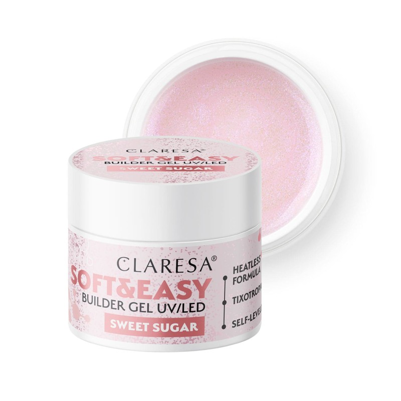 Claresa - Żel budujący SOFT&EASY Builder Gel Sweet Sugar 12g