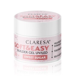 Claresa - Żel budujący SOFT&EASY Builder Gel Sweet Sugar 12g