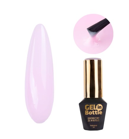 MollyLac Żel Do Paznokci W Butelce Z Pędzelkiem Wielofunkcyjny Gel In Bottle Icy Pink 10 G