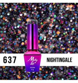 Lakier Hybrydowy MollyLac Spotlight Nightingale Nr.637 5ml