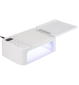 Lampa Do Paznokci Z Podpórką UV/LED 168W Do Lakierów Hybrydowych I Żeli Z22 Biała