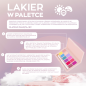 Paleta z 12 Lakierami Hybrydowymi Mani King Flowers