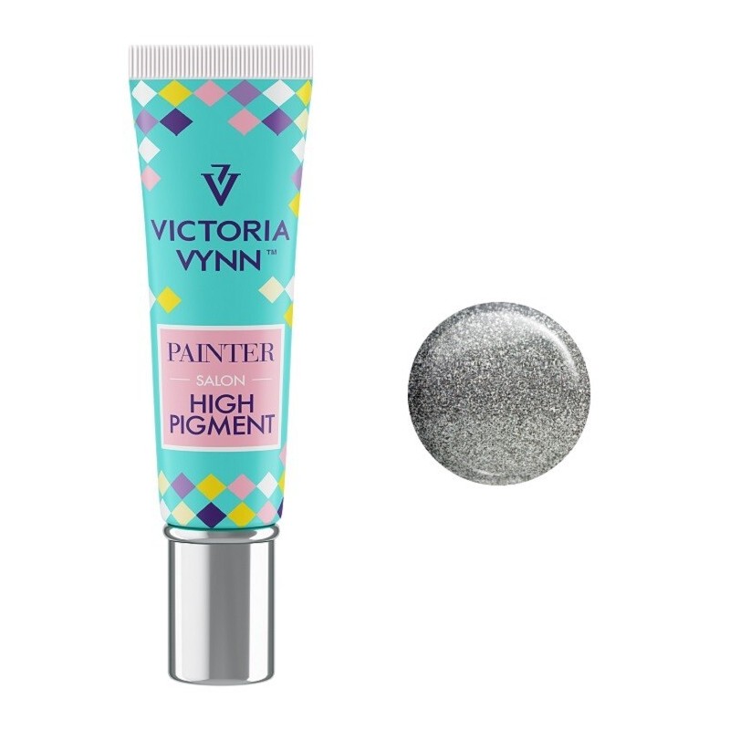 Victoria Vynn Painter High Pigment Pigment Do Zdobień Paznokci 001 Silver 7ml