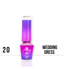 Lakier Hybrydowy MollyLac Wedding Yes, I do Wedding Dress Nr.20 5ml