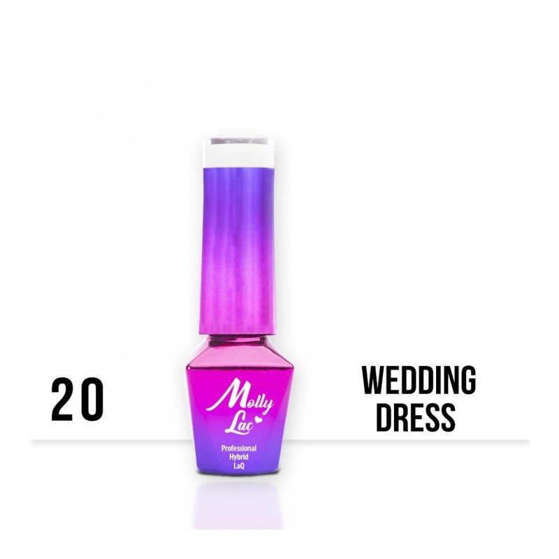 Lakier Hybrydowy MollyLac Wedding Yes, I do Wedding Dress Nr.20 5ml