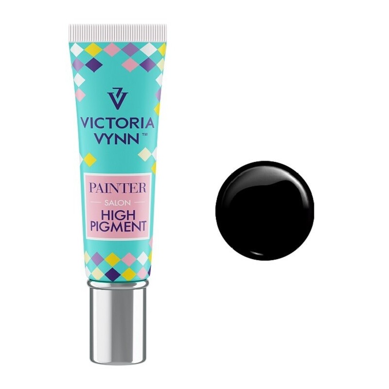 Victoria Vynn Painter High Pigment Pigment Do Zdobień Paznokci 012 Black 7ml