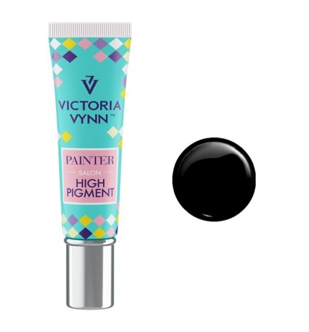 Victoria Vynn Painter High Pigment Pigment Do Zdobień Paznokci 012 Black 7ml