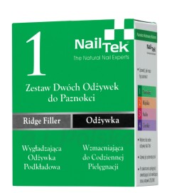 Nail Tek 1 Zestaw Dwóch Odżywek Do Paznokci 2x15ml