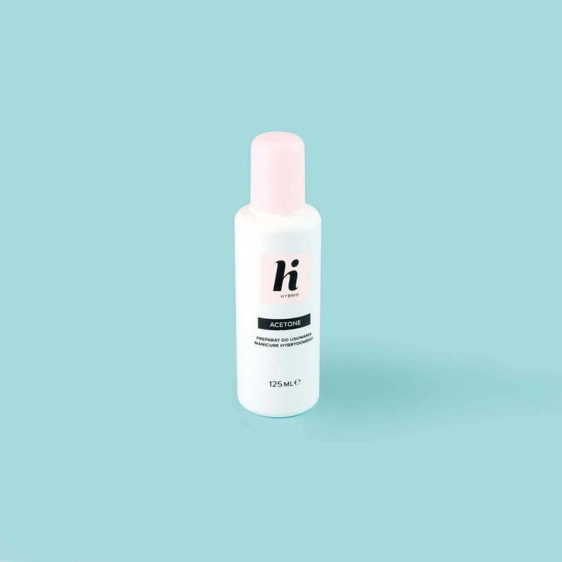 Hi Hybrid Acetone - Zmywacz Do Lakieru Hybrydowego 125 Ml