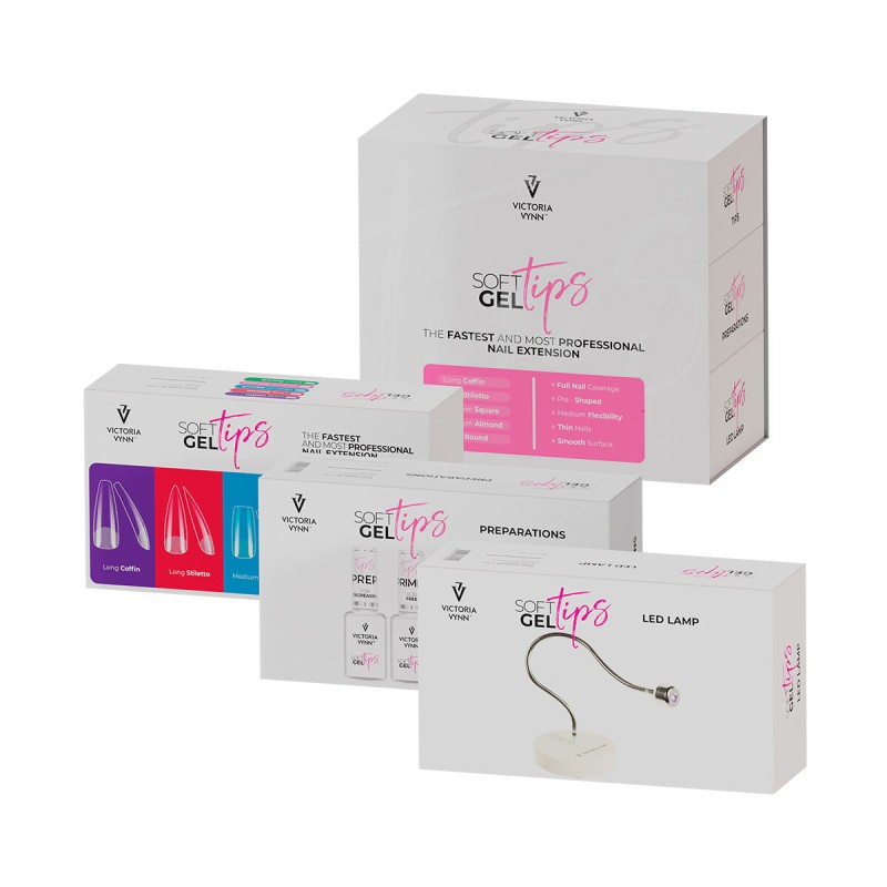 Victoria Vynn SOFT GEL TIPS Set with Long Coffin Tips