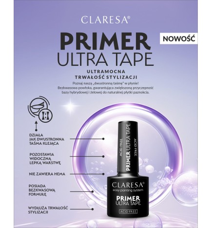 Claresa - Primer Bezkwasowy Ultra Tape - 5g