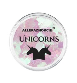 Ozdoba Do Paznokci Holo Unicorn Niebiesko Różowy Nr 1