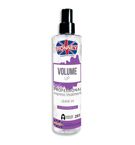 Ronney Volume Up - Spray Zwiększający Objętość Do Włosów Słabych, Cienkich i Trudnych Do Stylizacji 285ml