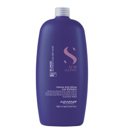 Alfaparf Semi Di Lino Intense Anti-Yellow Low Shampoo - Szampon do Włosów Blond 1000ml