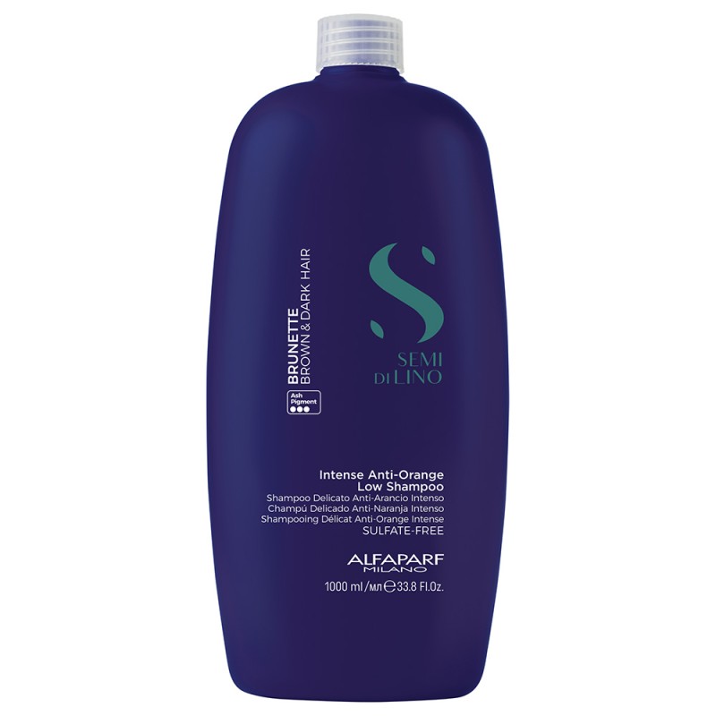 Alfaparf Semi Di Lino Intense Anti-Orange Low Shampoo - Szampon do Włosów Brązowych 1000ml