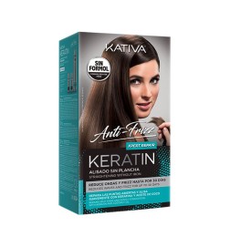 Kativa Anti-Frizz Keratin Xpert Repair - Zestaw do Keratynowego Prostowania Włosów