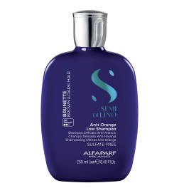 Alfaparf Semi Di Lino Intense Anti-Orange Low Shampoo - Szampon do Włosów Brązowych 250ml