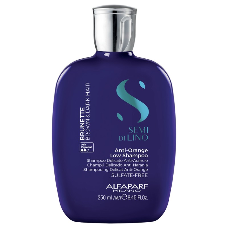 Alfaparf Semi Di Lino Intense Anti-Orange Low Shampoo - Szampon do Włosów Brązowych 250ml