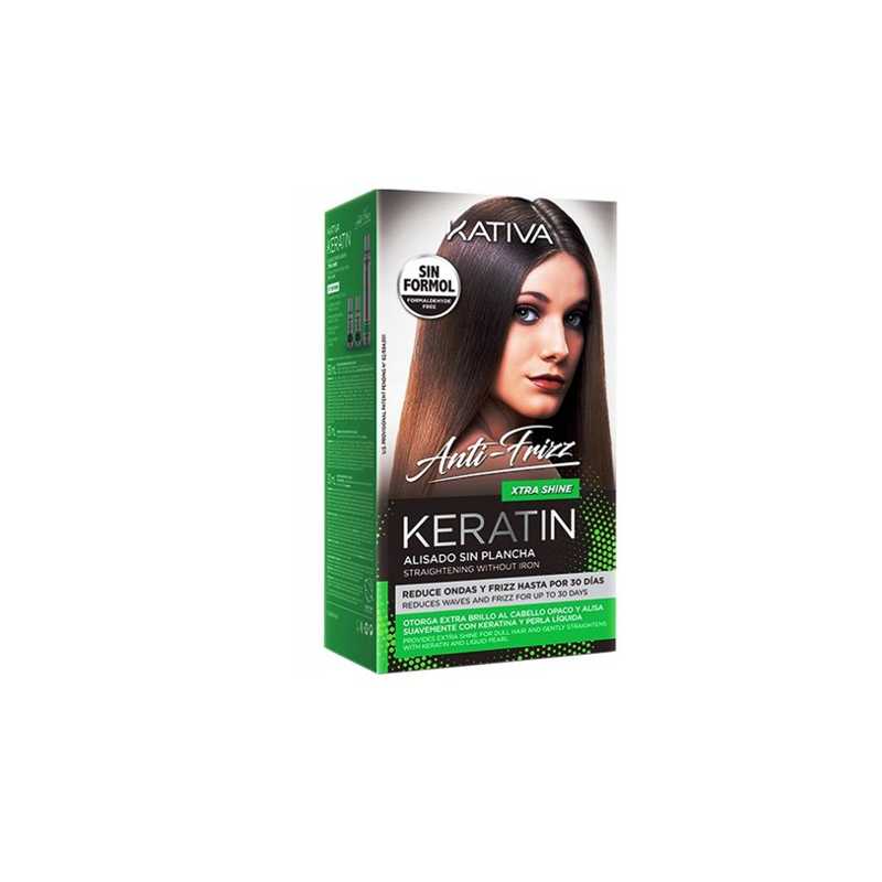 Kativa Keratin Xtra Shine - Zestaw do prostowania włosów