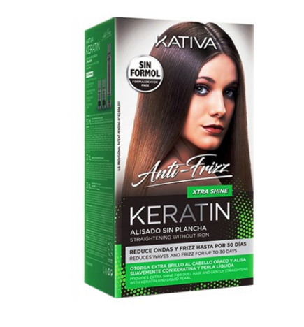 Kativa Keratin Xtra Shine - Zestaw do prostowania włosów