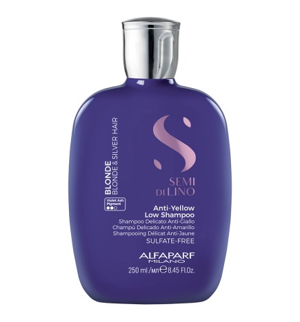 Alfaparf Semi Di Lino Intense Anti-Yellow Low Shampoo - Szampon do Włosów Blond 250ml