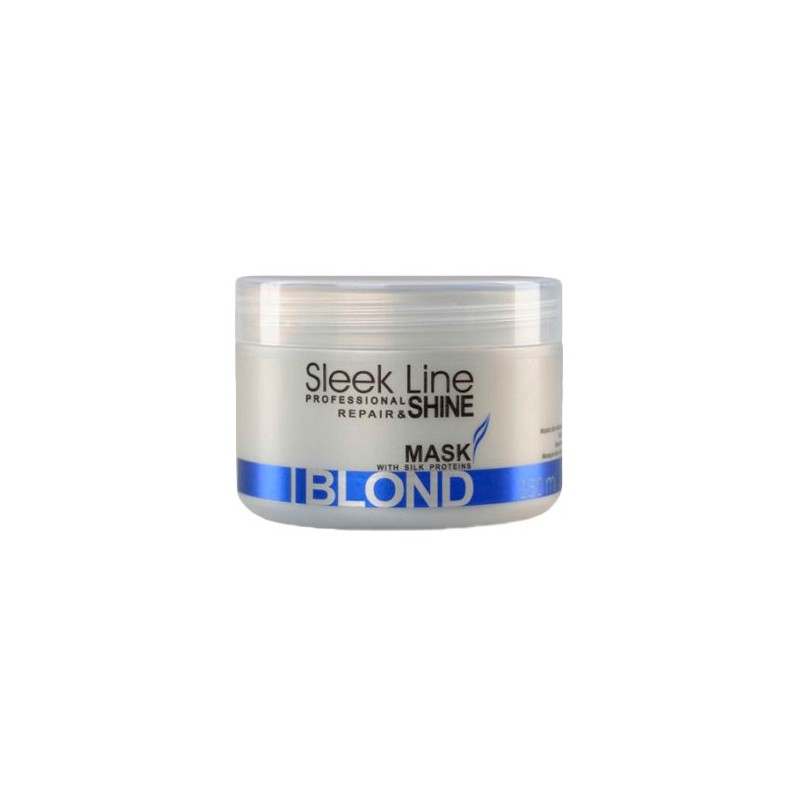 Stapiz Sleek Line Q10 Maska Blond Niebieska 250ml