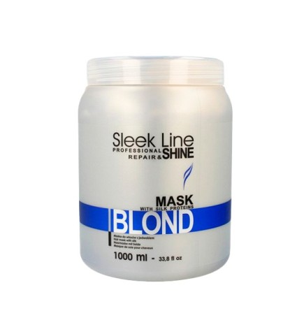 Stapiz Sleek Line Q10 Maska Blond Niebieska 1000ml