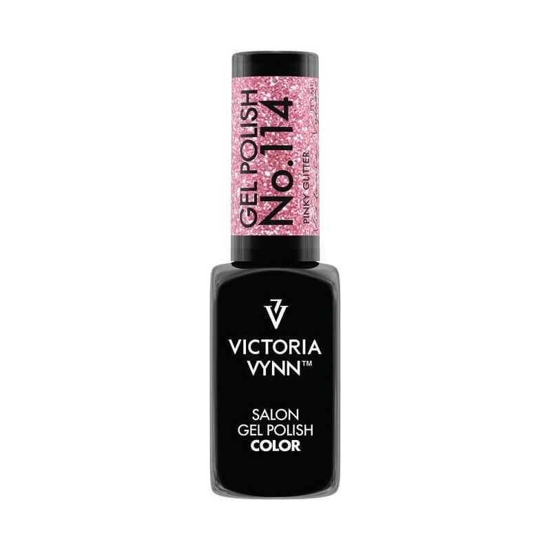 Lakier Hybrydowy Victoria Vynn Gel Polish No.114 Pinky Glitter 8ml