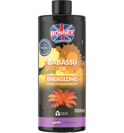 Ronney Babassu Oil Energizing Therapy - Szampon Energetyzujący Do Włosów Farbowanych I Matowych 1000 Ml Rch 00034