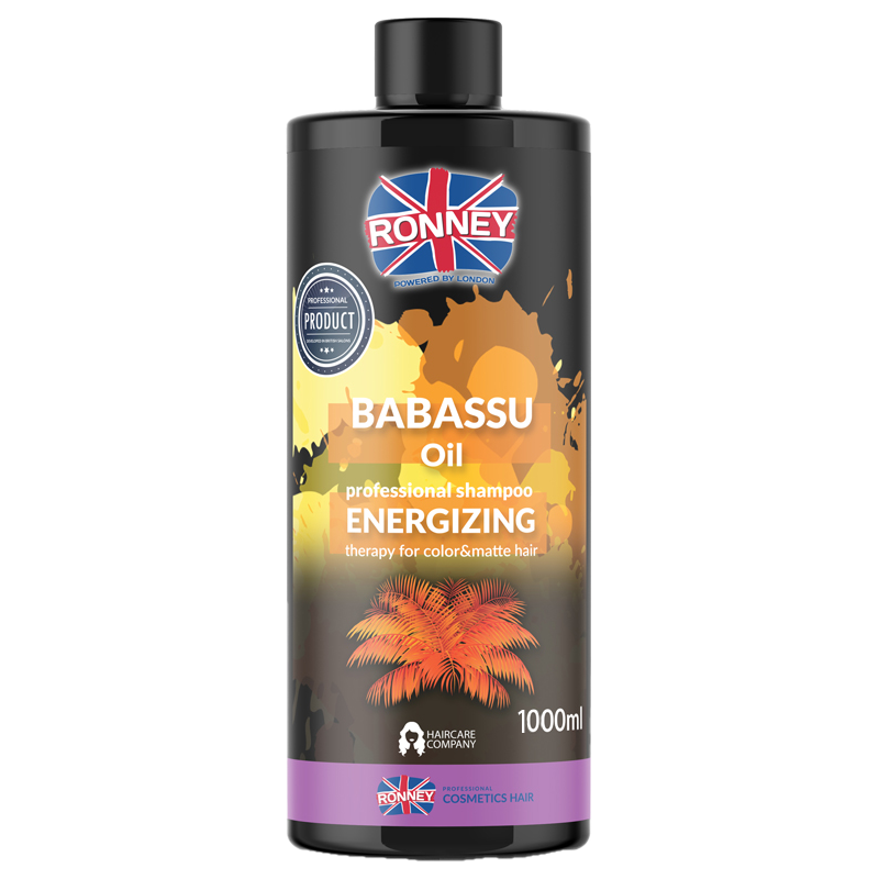 Ronney Babassu Oil Energizing Therapy - Szampon Energetyzujący Do Włosów Farbowanych I Matowych 1000 Ml Rch 00034