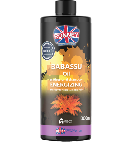 Ronney Babassu Oil Energizing Therapy - Szampon Energetyzujący Do Włosów Farbowanych I Matowych 1000 Ml Rch 00034