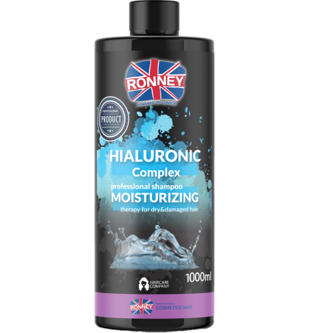 Ronney Hialuronic Complex Moinsturizing - Szampon Nawilżający Do Włosów Suchych I Zniszczonych 1000 Ml Rch 00033